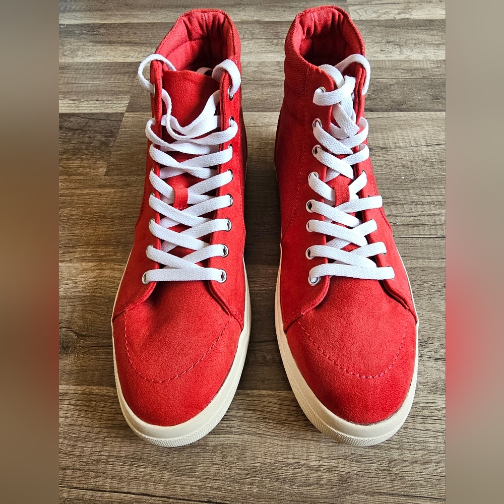 Sun + Stone Red High Tops